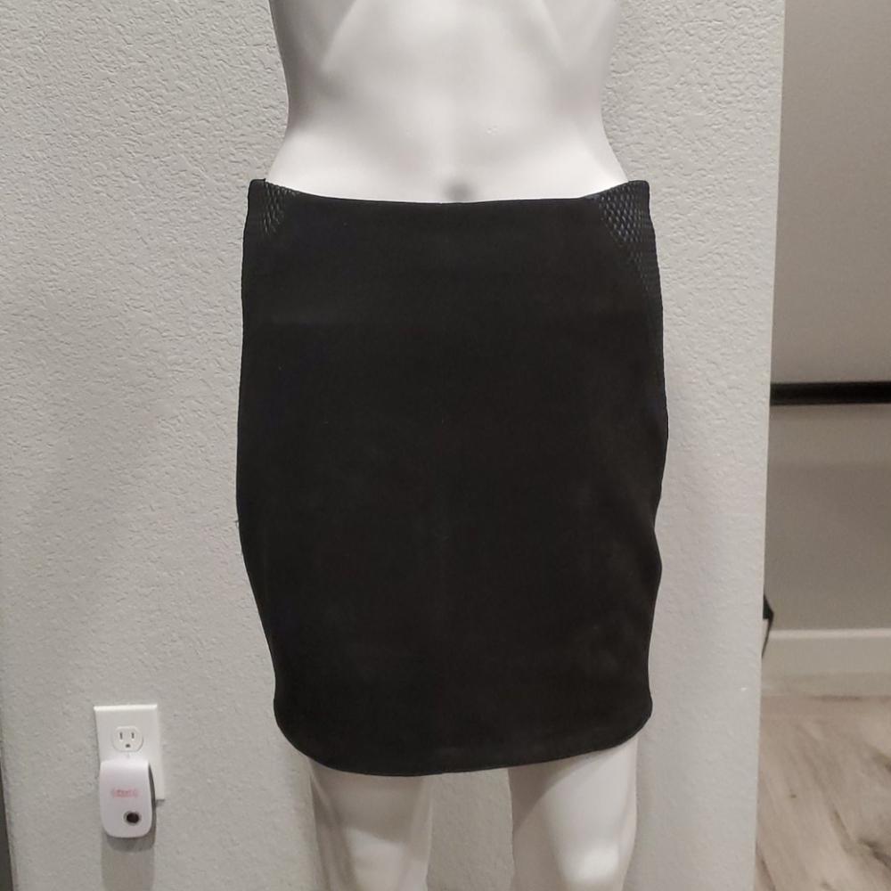 Zara suede mini skirt